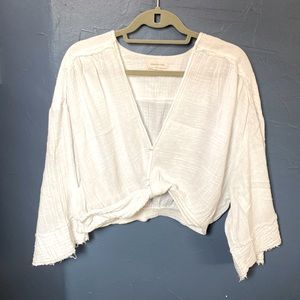 Urban Outfitters Wide Sleeve Crop Top